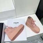 Celine Block With Triomphe Patch In Canvas Light Pink For Women