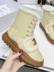 Celine Boot With Fur Beige For Women