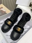 Celine Boot With Fur Black For Women