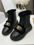 Celine Boot With Fur Black For Women