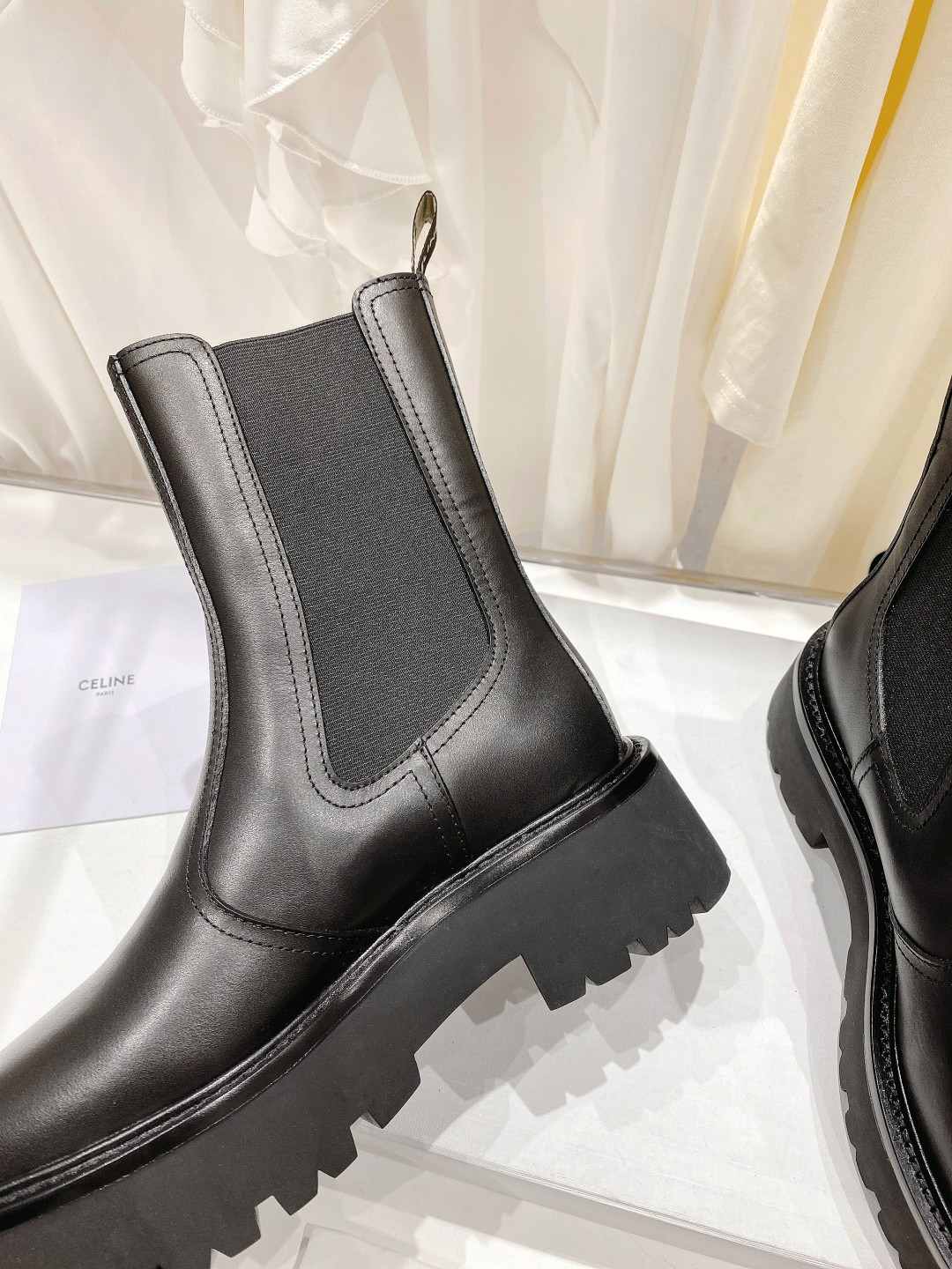 Celine Bulky Chelsea Boot Black For Women 349823607C.38NO