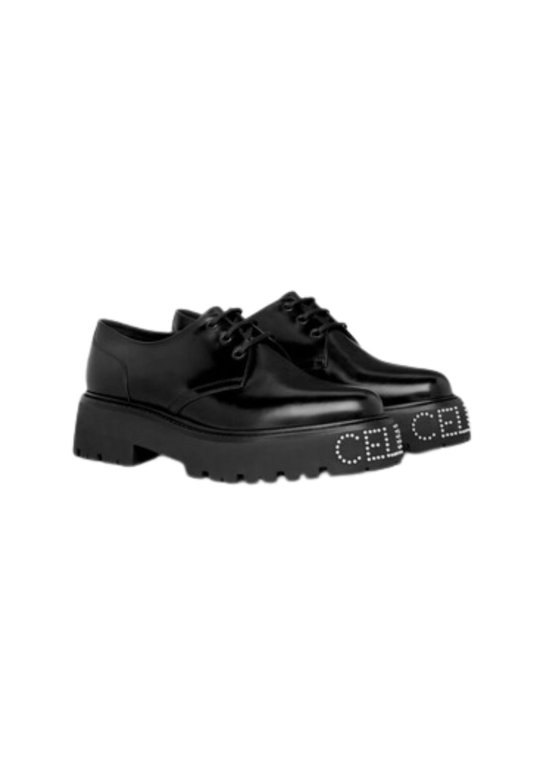 Celine Bulky Derby With Studded Outsole Black For Women 353303602C.38NO