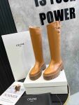 Celine Bulky High Boot Brown For Women