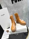 Celine Bulky Medium Boot Brown For Women