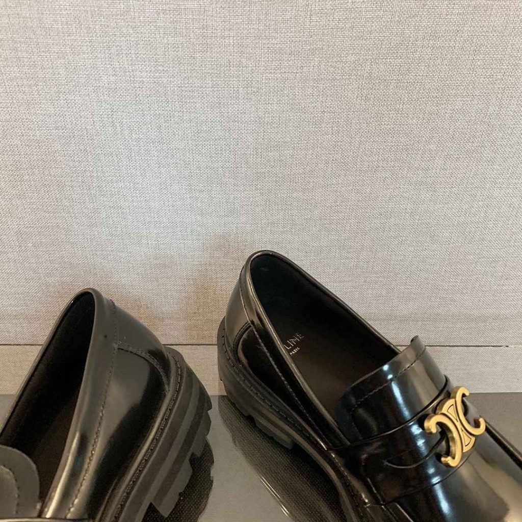 Celine Bulky Penny Chunky Loafer Black For Women