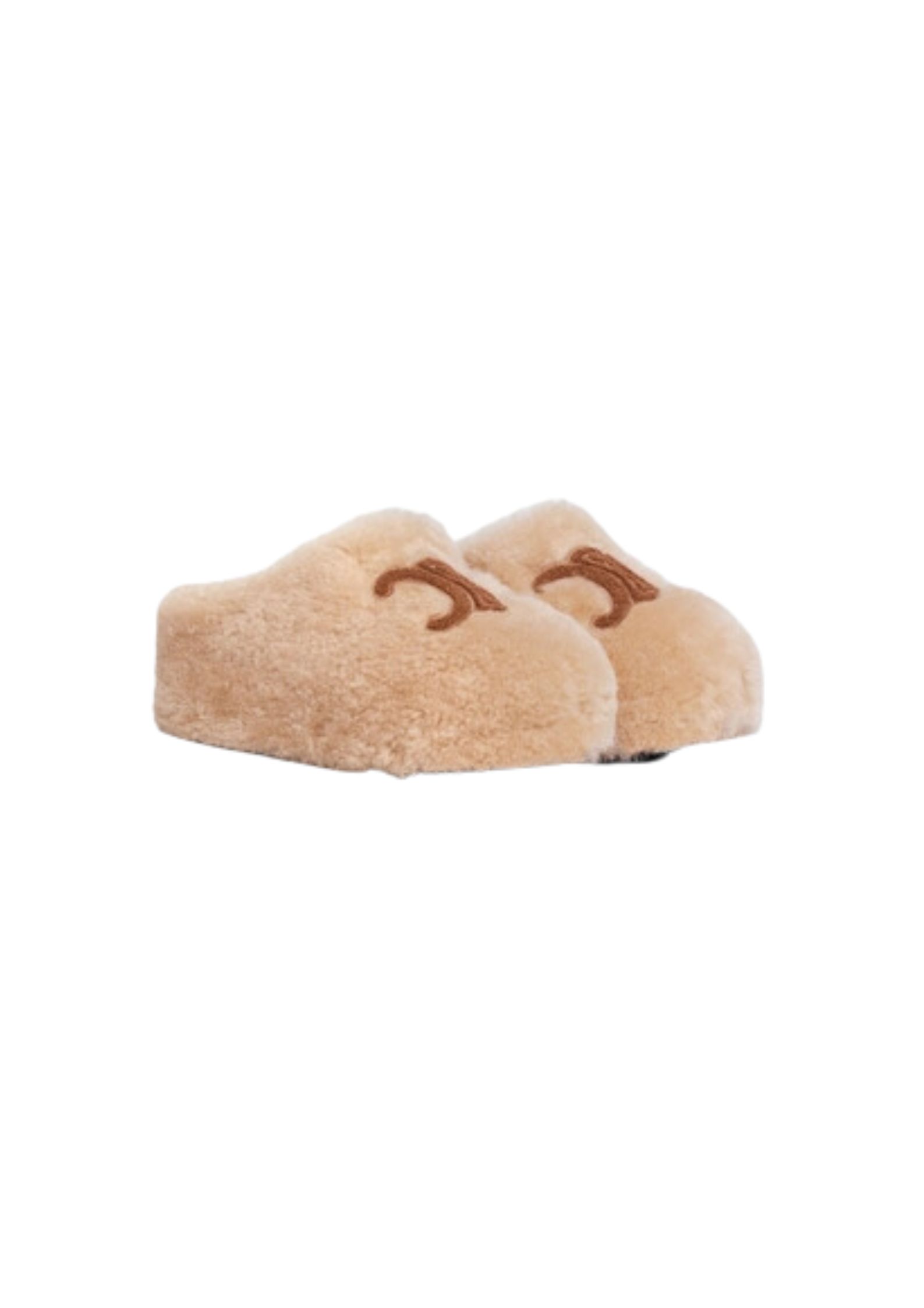 Celine Celine Fur Mule In Shearling Beige For Women 352433781C.01CR