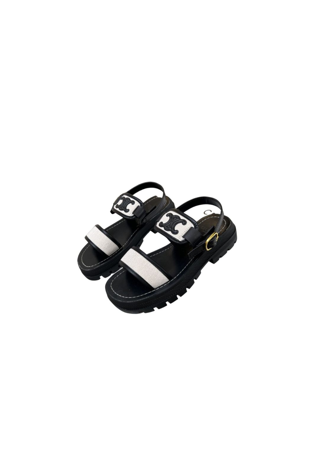 Celine Clea Triomphe Sandal Black For Women