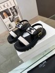 Celine Clea Triomphe Sandal Black For Women