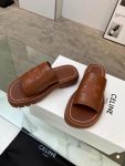 Celine Clea Triomphe Slide Brown For Women 348513778C.04LU