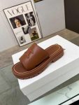 Celine Clea Triomphe Slide Brown For Women 348513778C.04LU