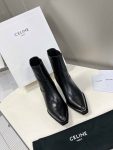 Celine Cruiser Boots Chelsea Boot With Metal Toe Black For Women