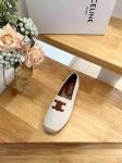 Celine Flat Espadrille With Triomphe Patch Signature In Tweed White For Women