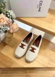 Celine Flat Espadrille With Triomphe Patch Signature In Tweed White For Women