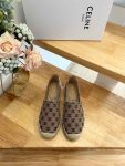 Celine Flat Espadrille With Triomphe Signature In Triomphe Canvas Brown For Women