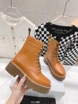 Celine Lace-Up Boot With Triomphe Brown For Women