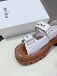 Celine Leo Scratch Sandal White For Women