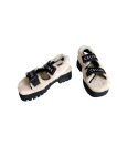 Celine Leo Scratch Sandal With Fur Black For Women