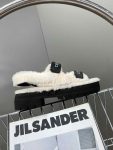 Celine Leo Scratch Sandal With Fur Smooth Black For Women