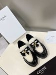 Celine Margaret Fur Loafer With Tassels Black For Women