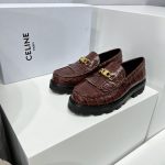 Celine Margaret Loafer With Triomphe Dark Brown For Women 344893656C.19DK