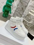 Celine Mid Block Sneakers With Velcro And Wedge White For Women 352163338C.01UR