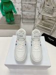 Celine Mid Block Sneakers With Velcro And Wedge White For Women 352163338C.01UR