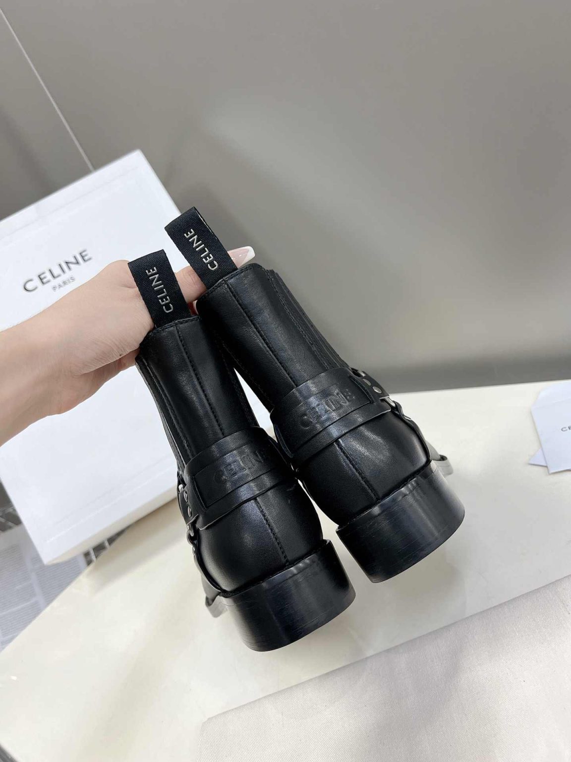 Celine Rider Boot Black For Women