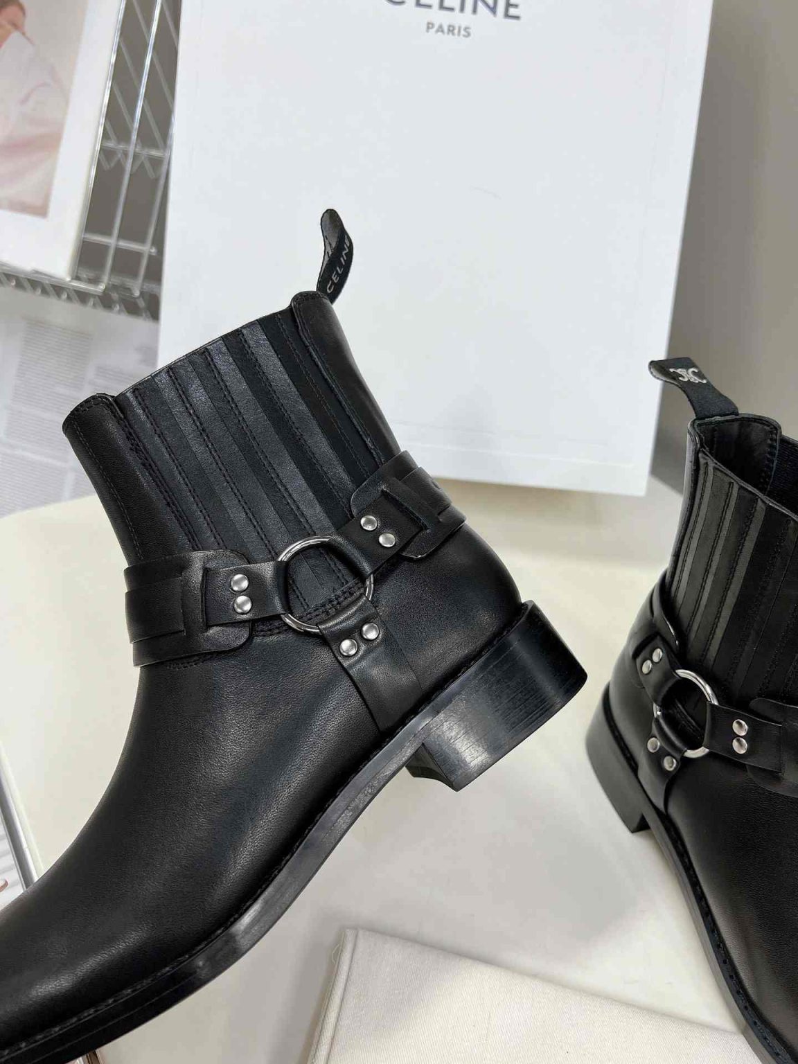 Celine Rider Boot Black For Women