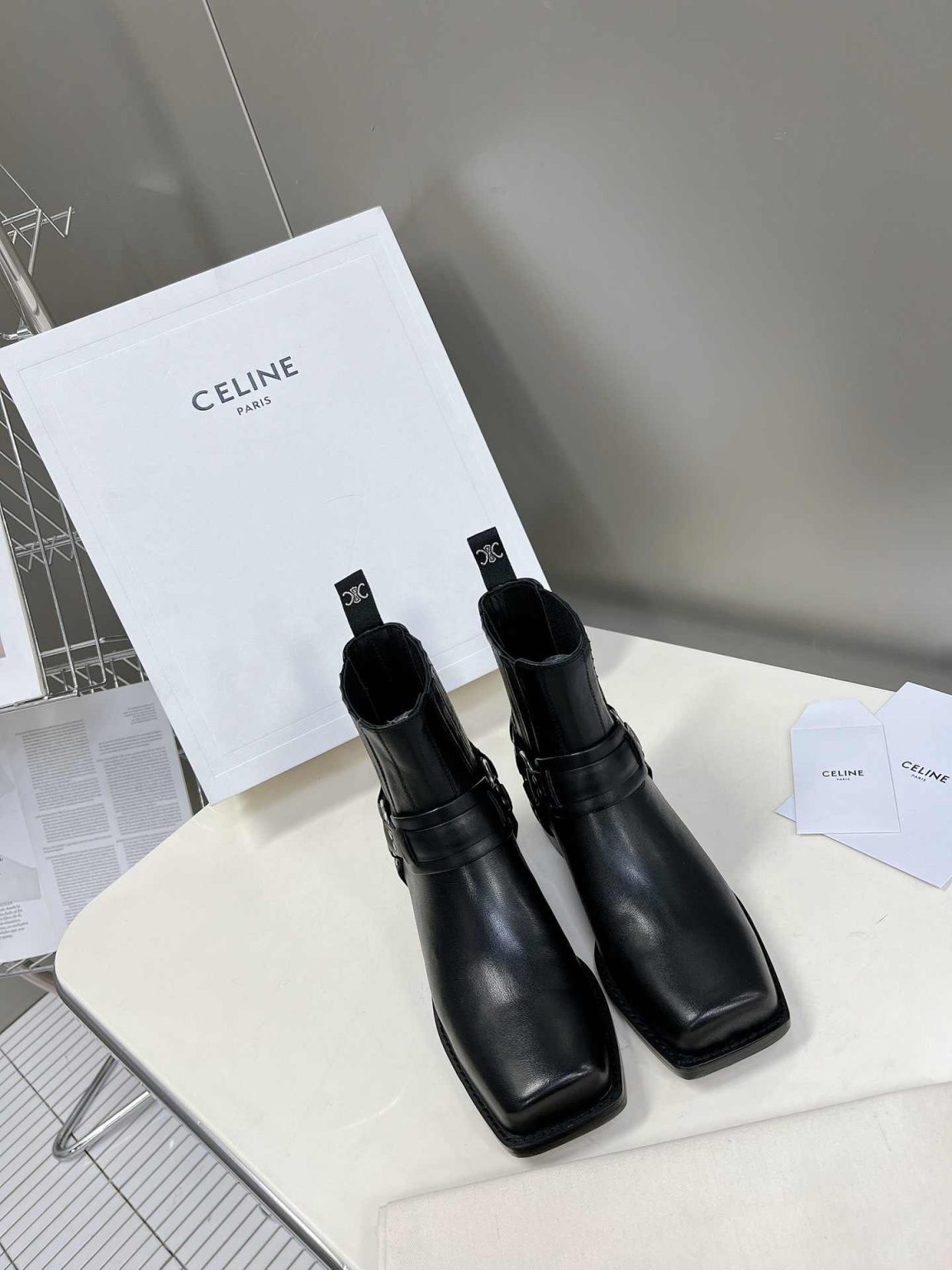 Celine Rider Boot Black For Women