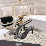 Celine T-Bar Triomphe Sandal Black For Women 354483676C.38NO