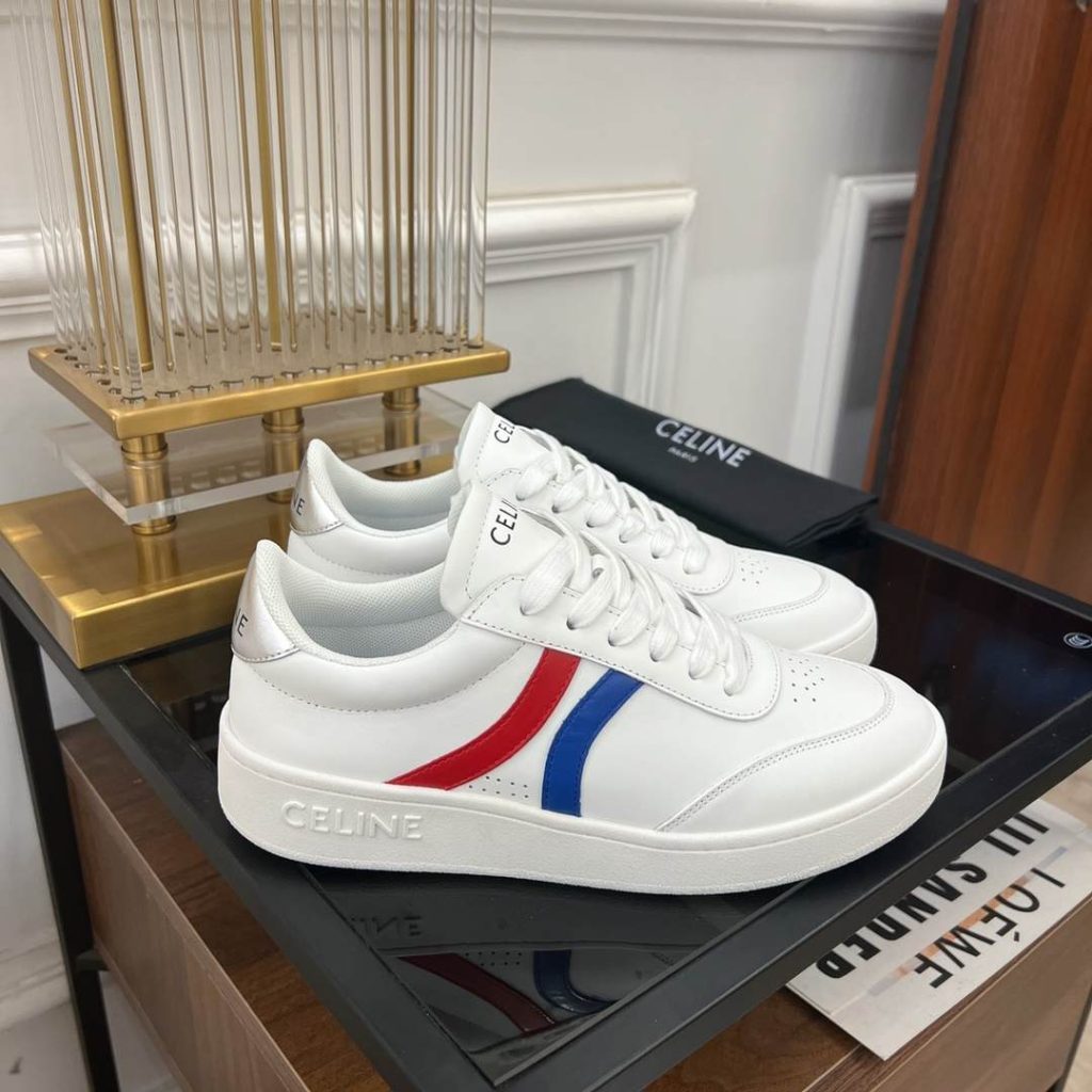 Celine Tennis Sneakers And Laminated White For Women 352133796C.01UT