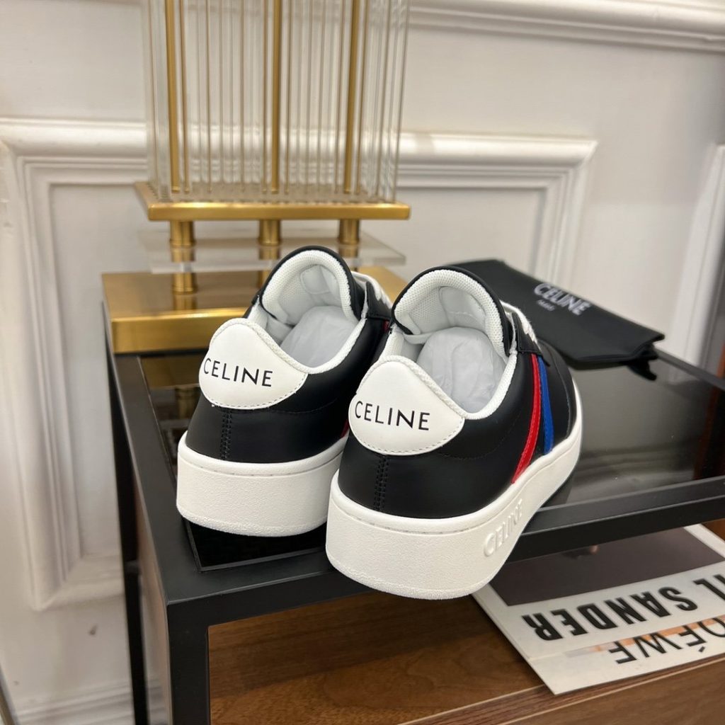 Celine Tennis Sneakers And Laminated Black For Women