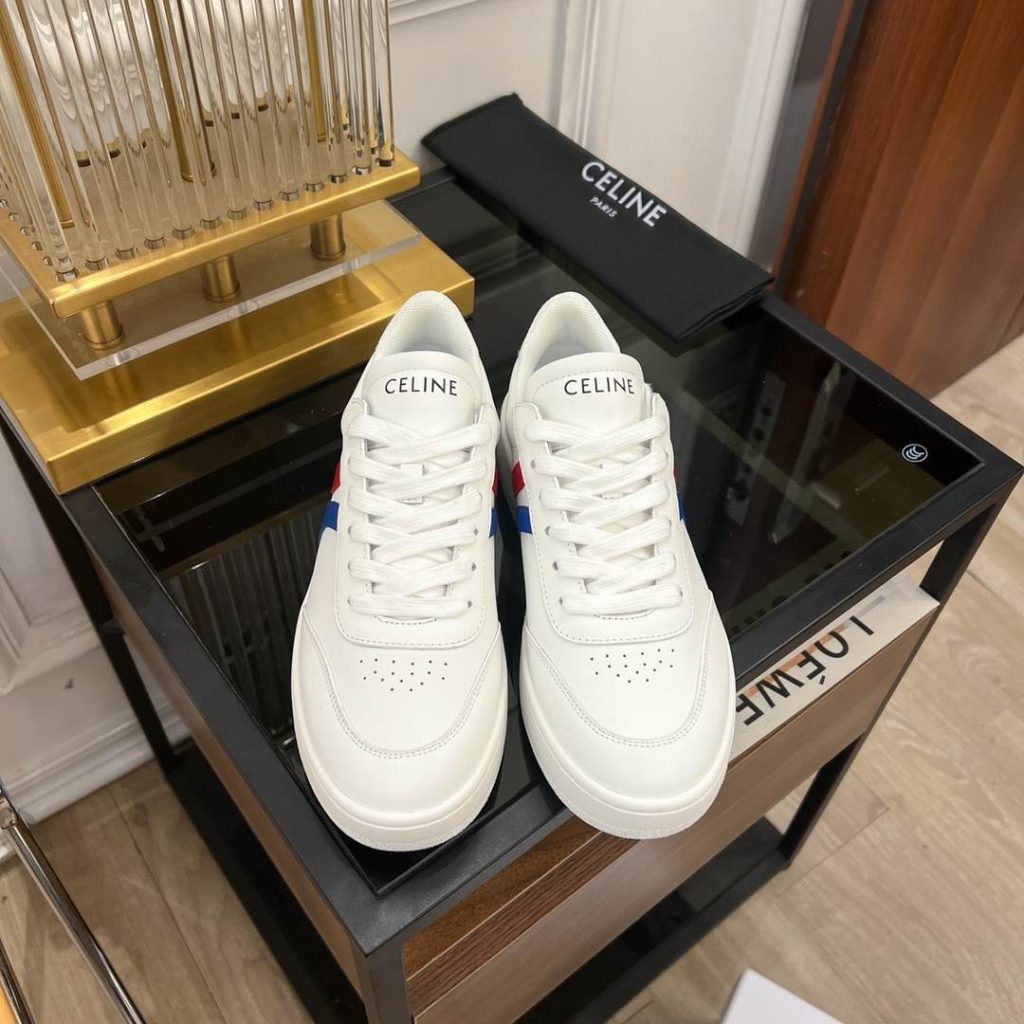 Celine Tennis Sneakers And Laminated White For Women 352133796C.01UT