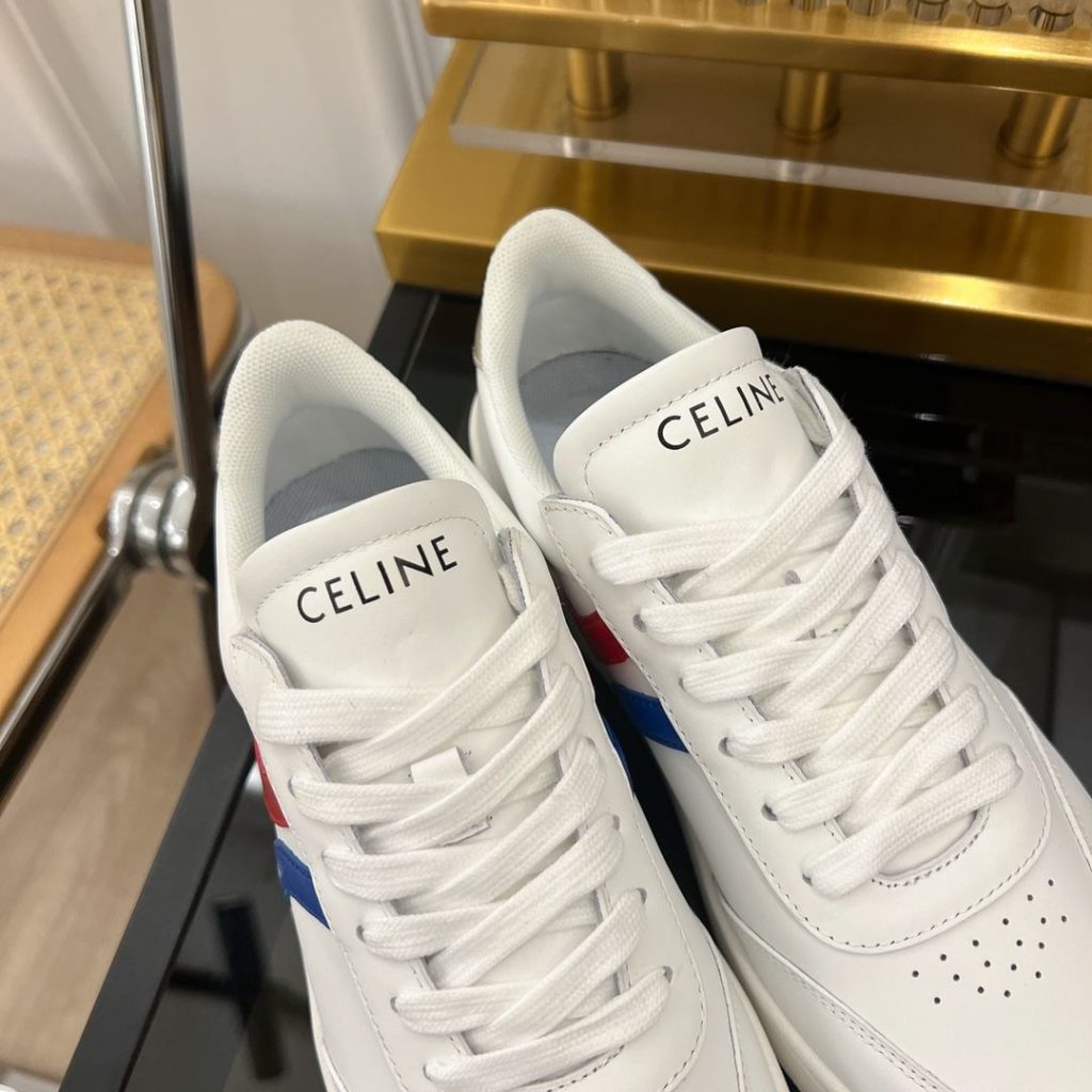 Celine Tennis Sneakers And Laminated White For Women 352133796C.01UT