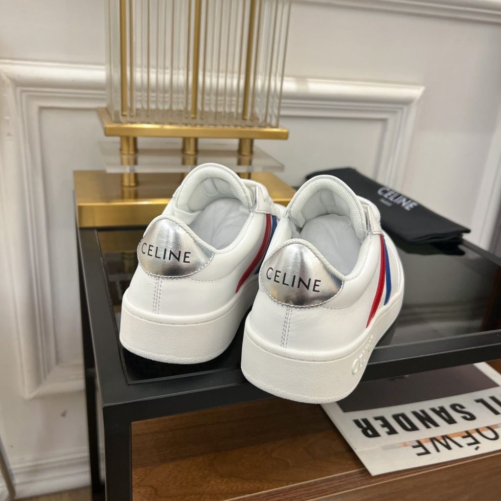 Celine Tennis Sneakers And Laminated White For Women 352133796C.01UT