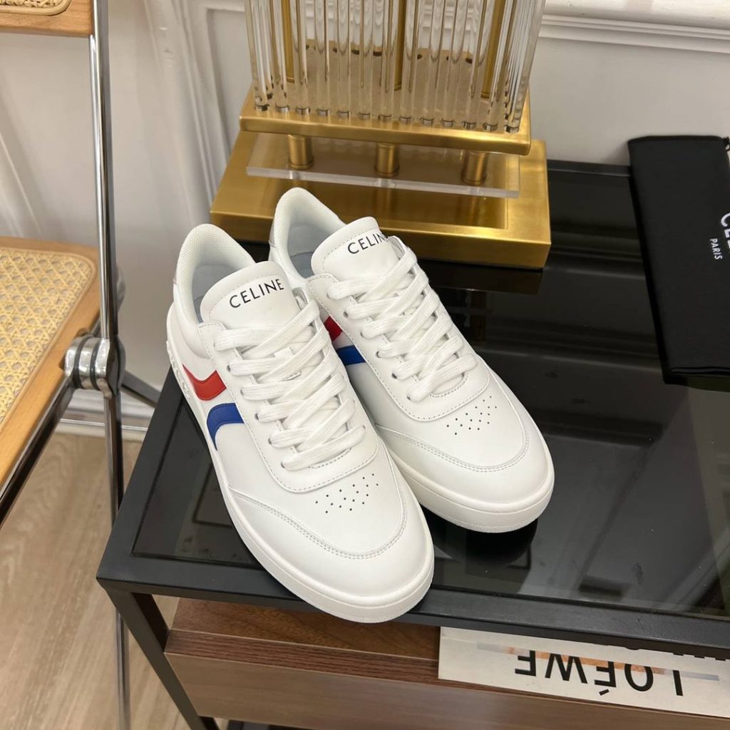 Celine Tennis Sneakers And Laminated White For Women 352133796C.01UT