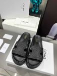 Celine Triomphe Block Slide Black For Women