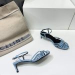 Celine Triomphe Sandal Blue For Women