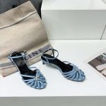 Celine Triomphe Sandal Blue For Women