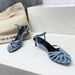 Celine Triomphe Sandal Blue For Women