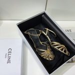 Celine Triomphe Sandal Gold Tone For Women