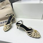 Celine Triomphe Sandal White For Women