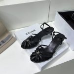 Celine Triomphe Sandal Black For Women 352203958C.38NO