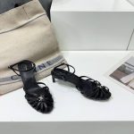 Celine Triomphe Sandal Black For Women 352203958C.38NO