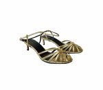 Celine Triomphe Sandal Gold Tone For Women