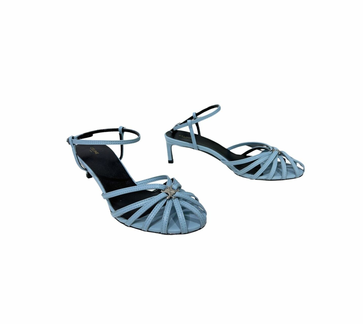 Celine Triomphe Sandal Blue For Women