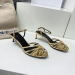 Celine Triomphe Sandal Gold Tone For Women