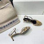 Celine Triomphe Sandal Gold Tone For Women