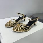 Celine Triomphe Sandal Gold Tone For Women