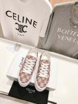 Celine Triomphe Sneakers In Canvas Red For Women